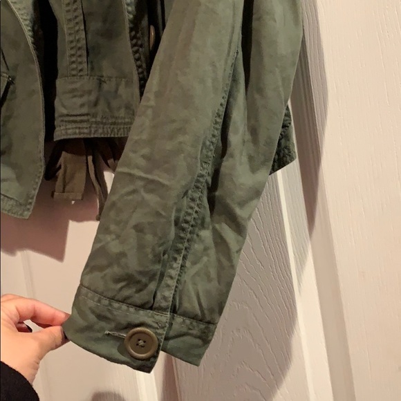 Army Green Casual Jacket - Picture 4 of 5